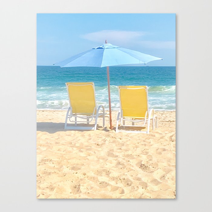 A Day at the Beach Canvas Print