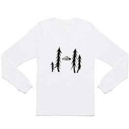 UFO in spruces Long Sleeve T Shirt