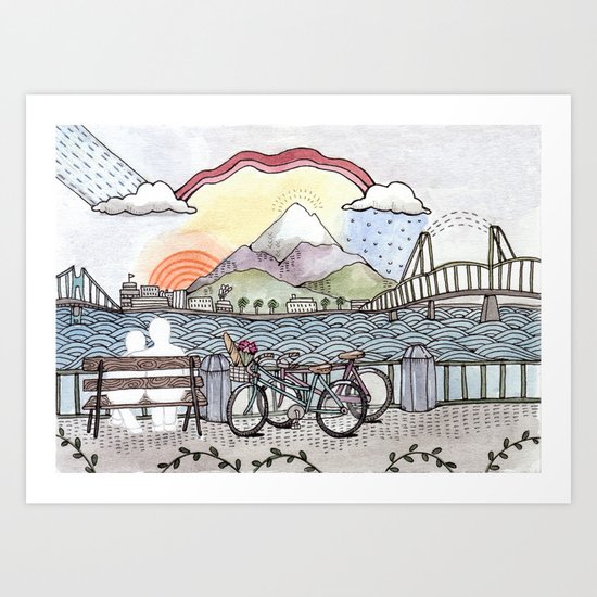 You and Me Art Print