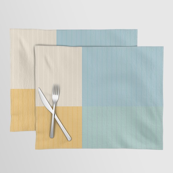 Color Block Line Abstract III Placemat