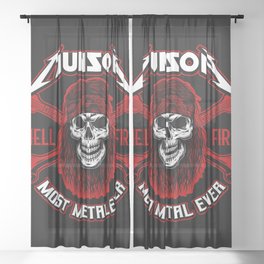 MUNSON (Most Metal Ever) Heavy Metal Master Sheer Curtain