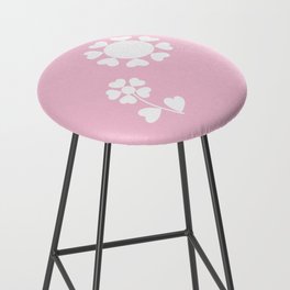 Love (pink and white) Bar Stool