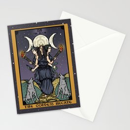 The Godddess Hecate In Tarot Card Stationery Card