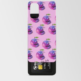Disco apple bright pink/purple - pink background Android Card Case