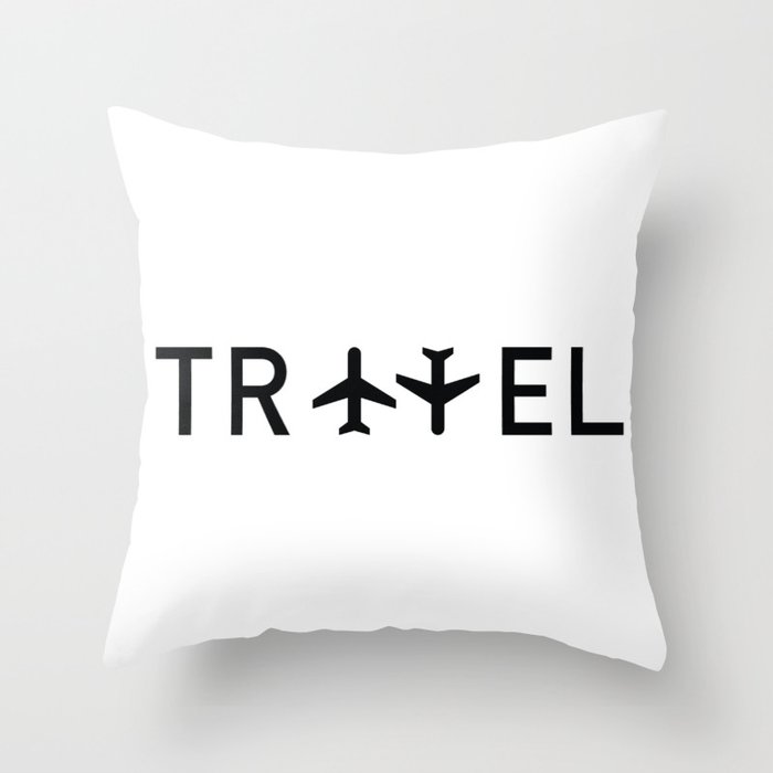Travel and enjoy Throw Pillow