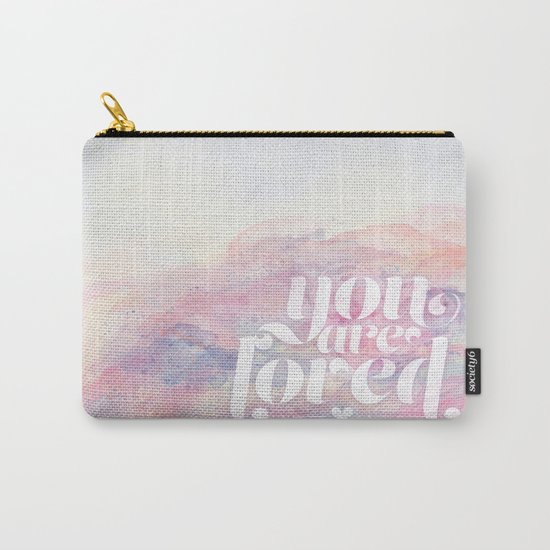 You Are Loved Pastel Watercolors Carry-All Pouch