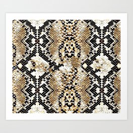 Python Snake Skin Print Art Print | Camel, Bobcat, Cannedhunting, Snake, Catsandplants, Python, Blonde, Caracal, Cactus, Bold 