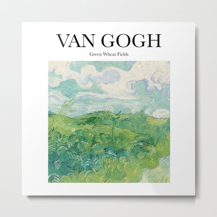 Van Gogh - Green Wheat Fields Metal Print