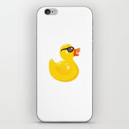 Rubber Duck with Sun Glasses iPhone Skin