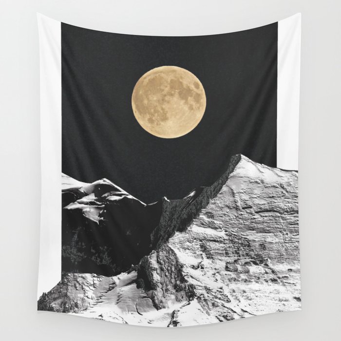 golden moon Wall Tapestry