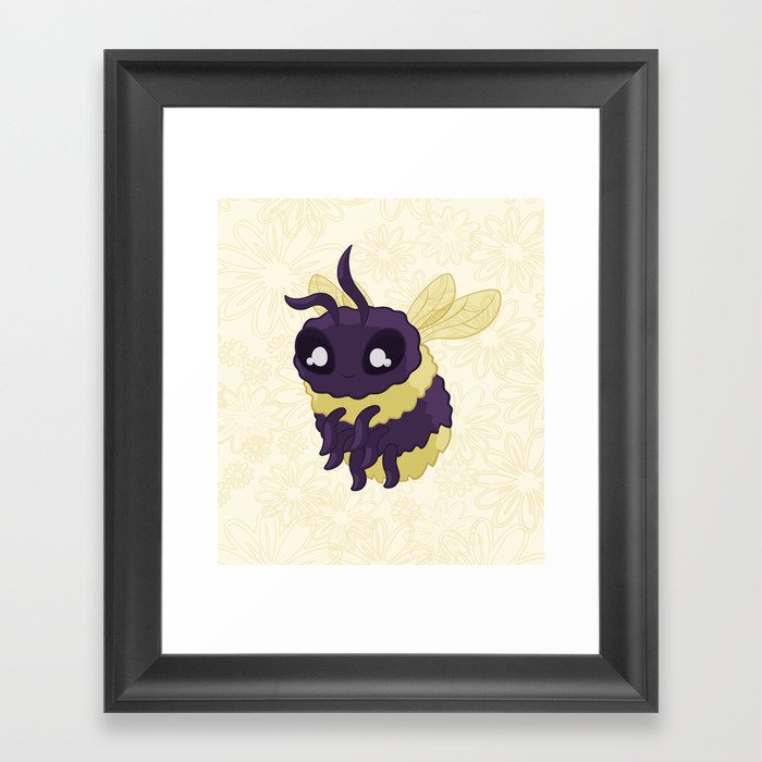 Bumbly Bumble Bee Framed Art Print