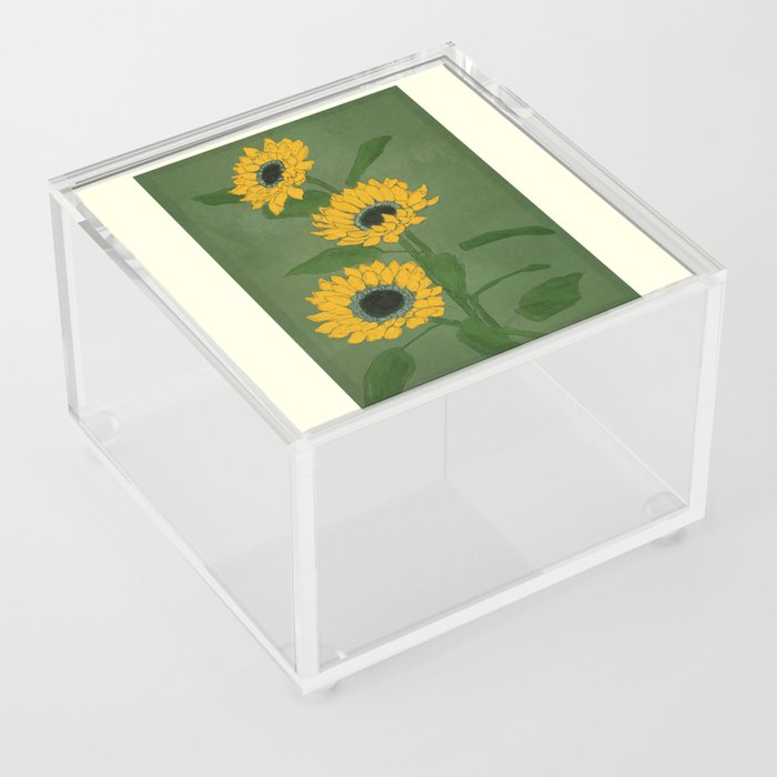 Sunflower Green Sami Acrylic Box