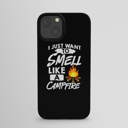 Campfire Starter Cooking Grill Stories Camping iPhone Case