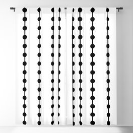Geometric Droplets Pattern Linked Blackout Curtain