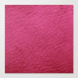 Modern Elegant Pink Leather Collection Canvas Print