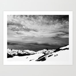 Snow Mountain Landscape Photography Art Print