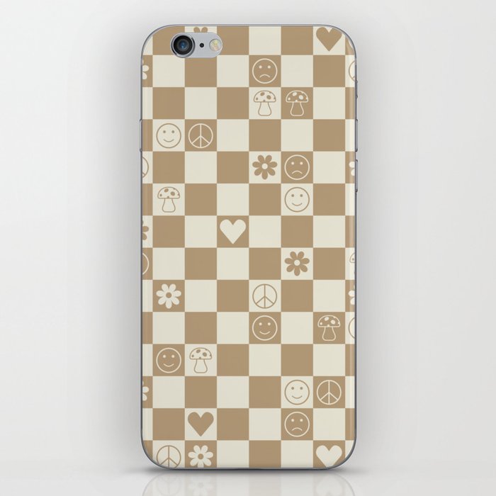 Happy Checkered pattern neutral iPhone Skin