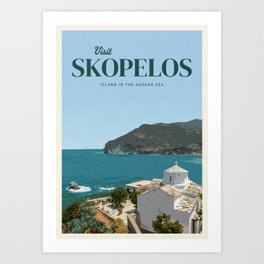 Visit Skopelos Art Print
