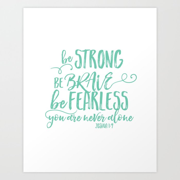Be Fearless - Christian Quote | Art Board Print
