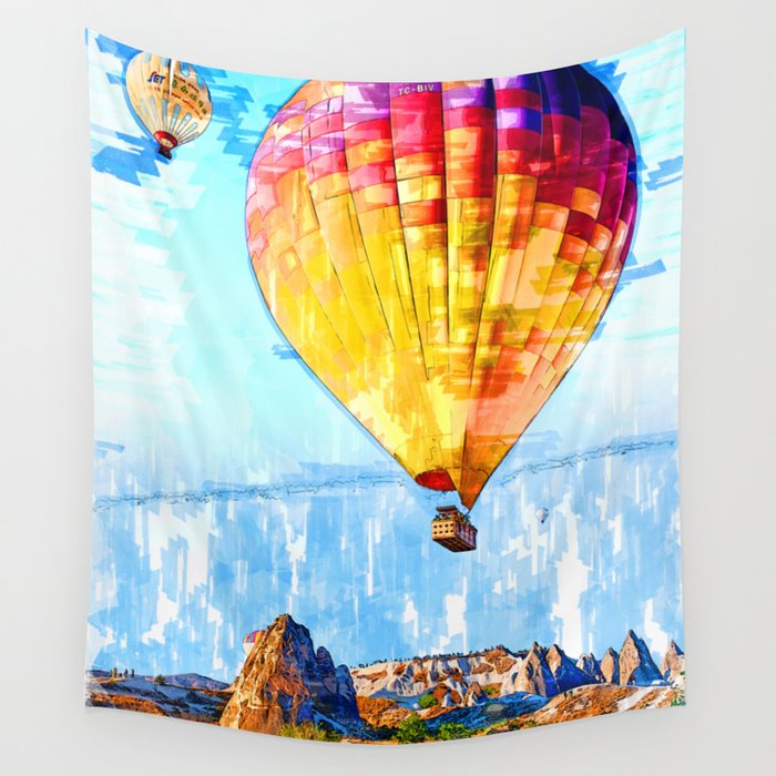Hot air deals balloon tapestry