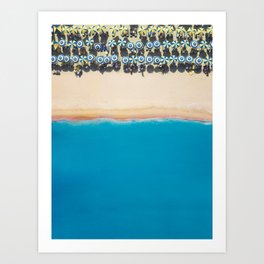 On The Beach | Aerial  Art Print
