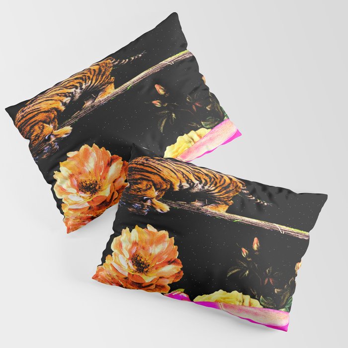 Tiger in Space Pillow Sham
