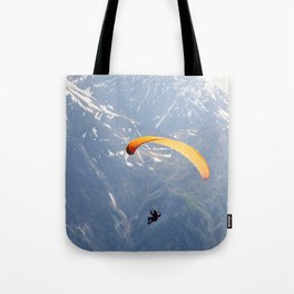 Parachute in Chamonix Tote Bag