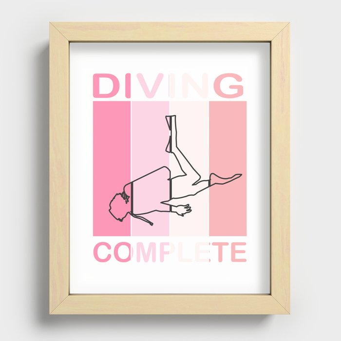Level Diver Komlett Training Recessed Framed Print