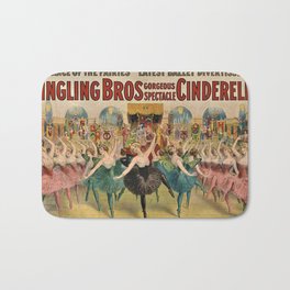 1896 Ringling Brothers Big Top Circus 'Dance of the Fairies' Vintage Poster Bath Mat | Graphicdesign, Dance, Unicorns, Dreams, Dancing, Vintage, Ringlingbrothers, Dreamland, Danceofthefairies, Curated 