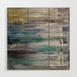 Gerhard Richter-Style Abstraction Wood Wall Art