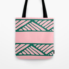 Boho Ethnic Pattern No 02 - Pink and Green Tote Bag