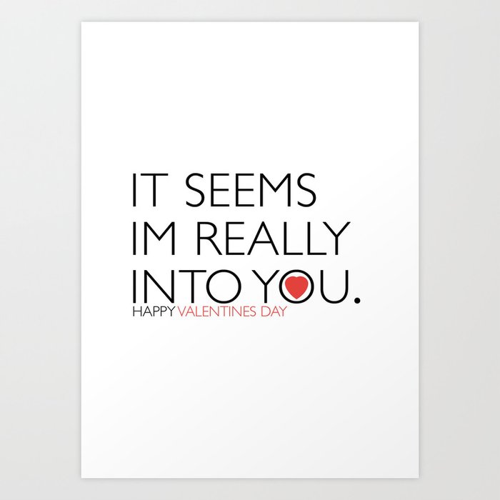 A4 valentines day poster Art Print