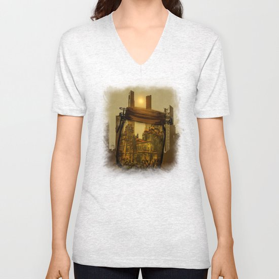 The last vintage city. Unisex V-Neck