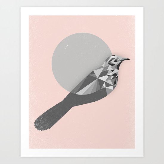 Birdo Triangles Art Print