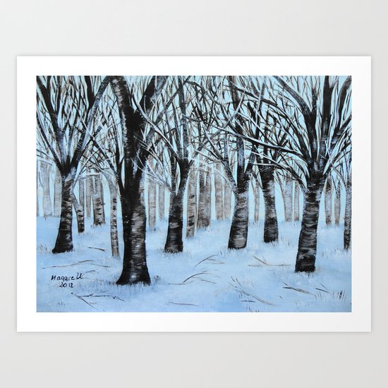 Winter Forest Art Print