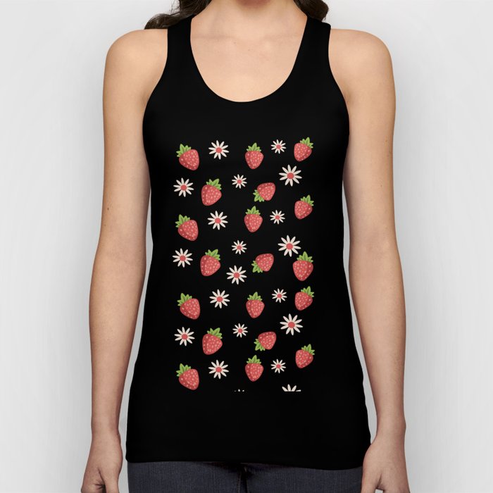 Flowers & Strawberries Tank Top