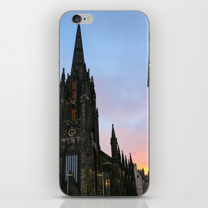 Sunset Gothic Church - Edinburgh Scotland iPhone Skin