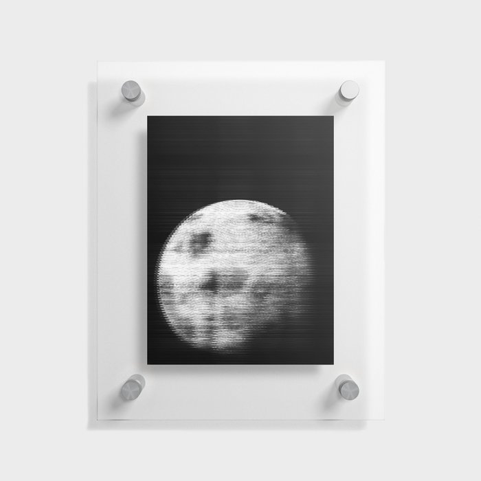 Grey Moon Floating Acrylic Print