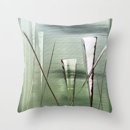 Pastures New ~ 'Reeds of Change' Collection by Clare Boggs Throw Pillow