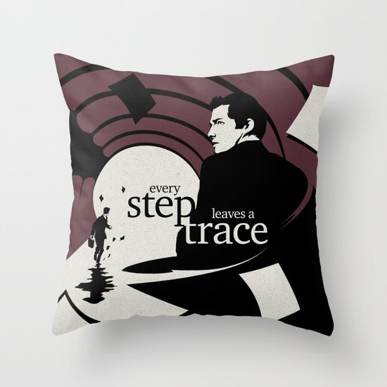 The running man Throw Pillow