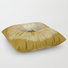 Mushroom Spore Print (Yellow) Floor Pillow