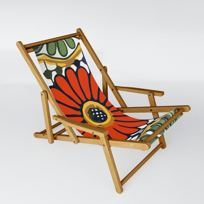 Talavera Rosa Flor Sling Chair