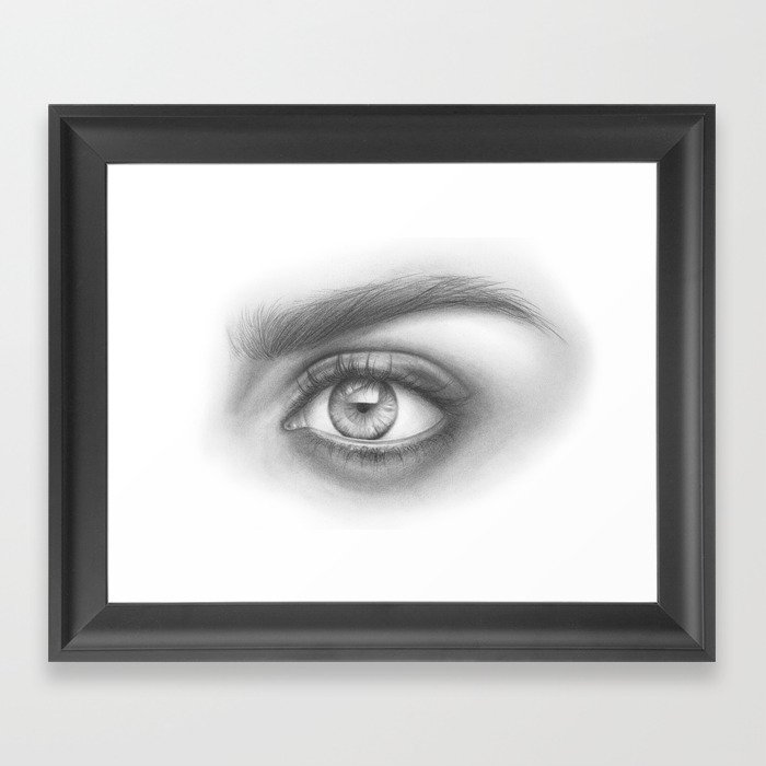 Eye Art Sexy Girl Beauty Model Woman Face Graphite