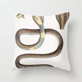 Cobra Capella (Naia Tripudians) Throw Pillow