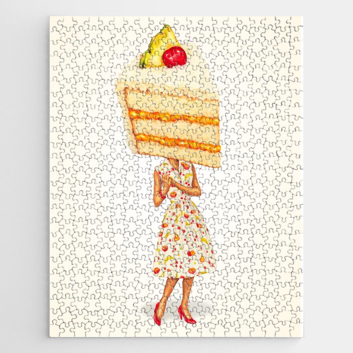 Cake Head Pin-up: Tropical Fruit Jigsaw Puzzle