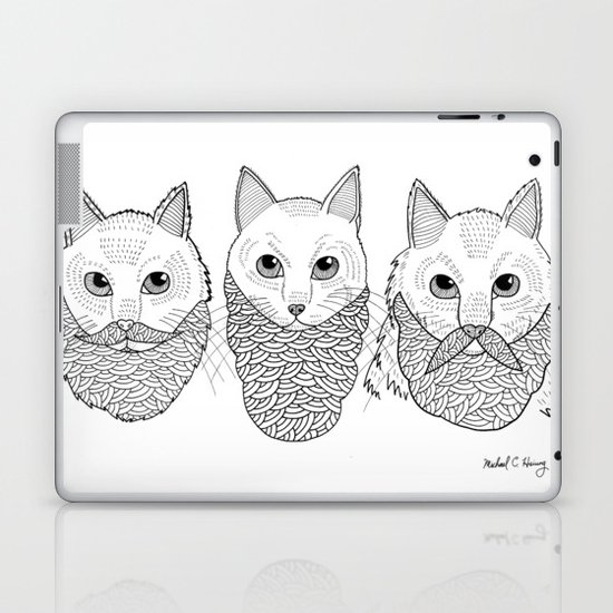 Cats With Beards Laptop & iPad Skin