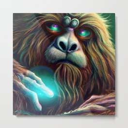 "PSYCH-SQUATCH" Metal Print