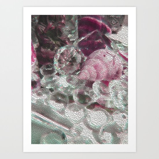 Pink romance of the shiny ones Art Print