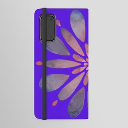 Flower in Blue Android Wallet Case