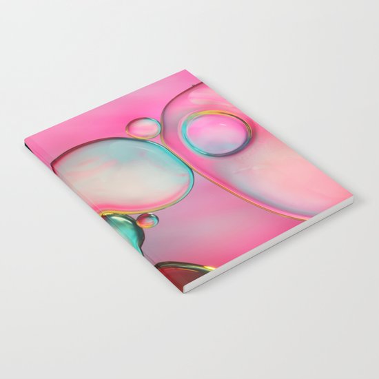 Oil Bubbles Abstract Notebook